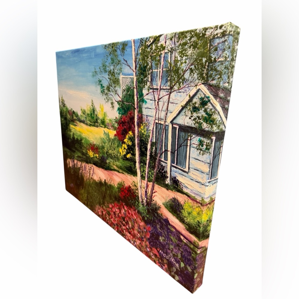 Large Cottage Garden Canvas Wall Art – Signed Limited Edition (1/50) - Picture 2 of 4